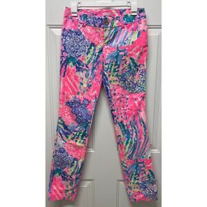 Lilly Pulitzer Callahan Chino Pants Rainbow Soleil size 00